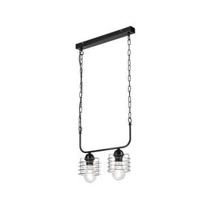 Luster na reťazi MORGAN 2xE27/60W/230V čierna/chróm LM-2.157/CHROM vyobraziť