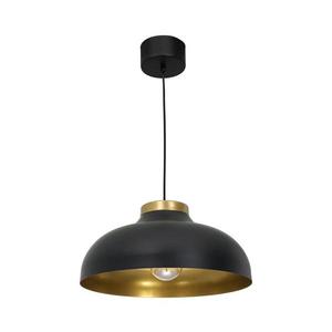 Luster na lanku BASCA 1xE27/60W/230V čierna/zlatá 1733 vyobraziť