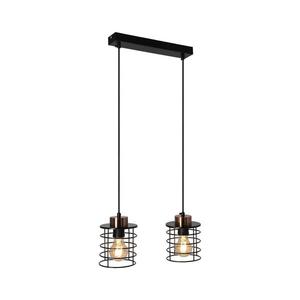 Luster na lanku GLOB 2xE27/40W/230V čierna 32-00361 vyobraziť