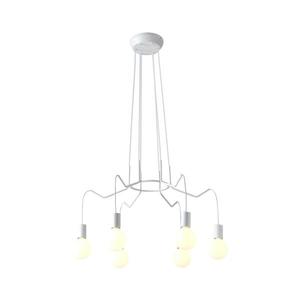 Luster na lanku BASSO 6xE27/40W/230V biela 36-71026 vyobraziť