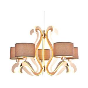 LED Luster na lanku AMBROSIA 5xE14/40W/230V + LED/43W medená 35-33918 vyobraziť