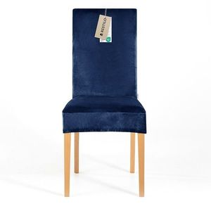 Restilo Napínací poťah na stoličku Sento indigo, 48 x 48 x 58 + 10 cm vyobraziť