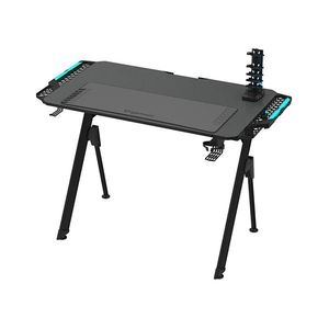 Herný stôl FALCON s LED RGB podsvietením 116x60 cm čierna GS8110 vyobraziť