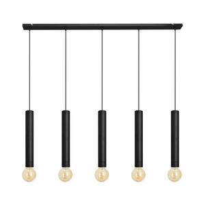 Luster na lanku TUBA 5xE27/15W/230V čierna W-L 1117/5 BK vyobraziť