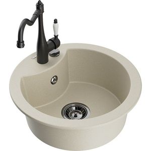 MEXEN/S MEXEN/S - Diego granitový drez 1-miska vrátane batérie Carla, béžová 6512-69-670700-70 vyobraziť