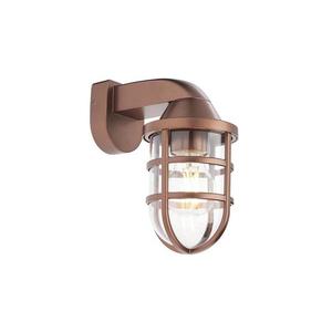 Redo 90206 - Vonkajšie nástenné svietidlo CAGE 1xE27/28W/230V IP44 meď 90206 vyobraziť