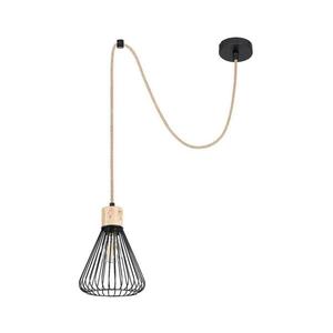 Rabalux 3148 - Luster na lanku FARFALLE 1xE27/40W/230V čierna/buk 3148 vyobraziť