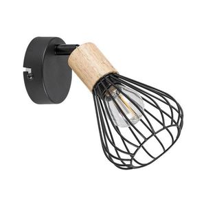 Rabalux 3147 - Nástenné bodové svietidlo FARFALLE 1xE14/25W/230V čierna/buk 3147 vyobraziť