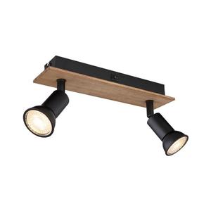 Globo 57998-2W - Bodové svietidlo DREW 2xGU10/35W/230V drevo/čierna 57998-2W vyobraziť