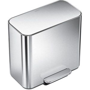 Simplehuman Mini pedálový odpadkový kôš na triedený odpad 15 l, nehrdz. oceľ mat vyobraziť