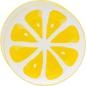 Altom Súprava keramických tanierov Tropicana citrón 20 cm, 2 ks vyobraziť