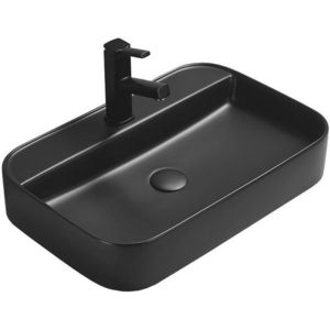 MEXEN - Sofia umývadlo na dosku 60 x 40, čierna mat 22156085 vyobraziť