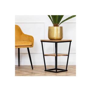 HowHomely Odkladací stolík EXPAND 57x40 cm čierna/hnedá HH-BL-06BML-MDF vyobraziť