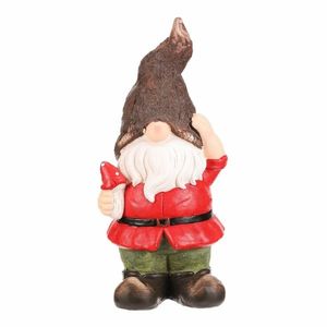 Záhradná dekorácia Trpaslík červený kabát, 19 x 18 x 42 cm vyobraziť