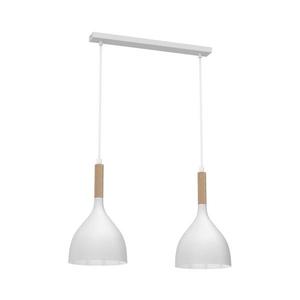 Luster na lanku NOAK WOOD 2xE27/15W/230V biela/buk 3732 vyobraziť