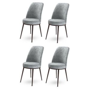 Súprava jedálenských stoličiek Dexa Grey and Brown, 4 ks, 4 ks vyobraziť
