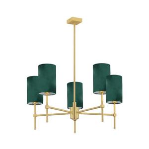 Argon 2147 - Luster na tyči ABRUZZO 5xE14/7W/230V mosadz/zelená 2147 vyobraziť