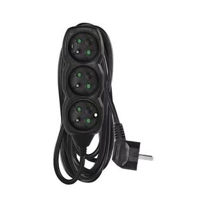 Predlžovací kábel 3Z 5m čierna PC0315R vyobraziť