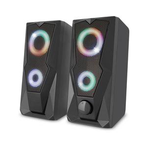 Yenkee - USB Reproduktory s RGB podsvietením 6W/5V čierna 45015339 vyobraziť