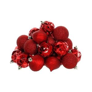 - Sada vianočných ozdôb 30 ks červená 50005619 vyobraziť