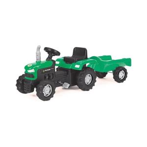 Buddy Toys Šľapací traktor s vozíkom čierna/zelená 57000765 vyobraziť