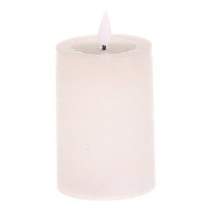 Sviečka s LED osvetlením a časovačom, biela, parafín, 13 cm vyobraziť