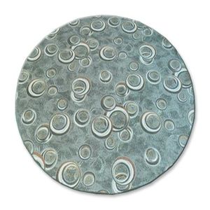 Guľatý koberec DROPS Bubbles zelený vyobraziť