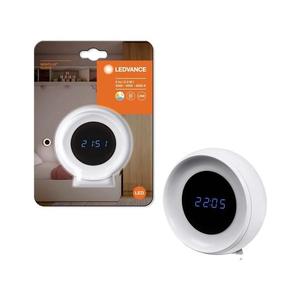 Ledvance-LED Digitálne hodiny s podsvietením NIGHTLUX LED/0, 3W/5V 3000/4000/6500K 4058075757721 vyobraziť