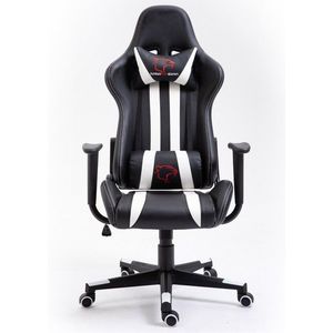 Herné kreslo F4G FG33 čierne/biele vyobraziť