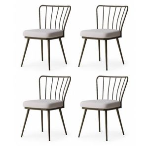 Súprava jedálenských stoličiek Yildiz Cream and Brown, 4 ks, 4 ks vyobraziť