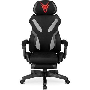 Herní židle Maximo s podnožkou černá vyobraziť