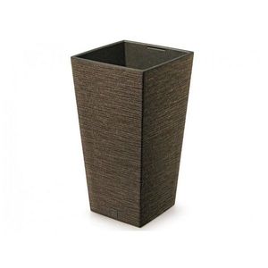 Kvetináč FURU SQUARE ECO WOOD s vložkou 39, 5 cm, tmavohnedý, L vyobraziť