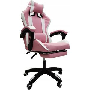 Herní židle s podnožkou KG104 růžová vyobraziť