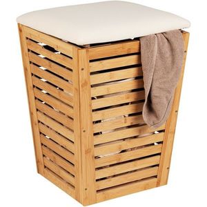 Wenko Kôš na špinavú bielizeň so sedákom Bambusa 55 l vyobraziť