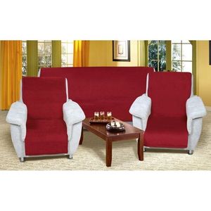 Bellatex Prehozy na sedaciu súpravu Korall micro vínová 3+1+1 vyobraziť