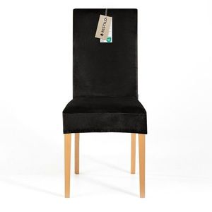 Restilo Napínací poťah na stoličku Sento čierna, 48 x 48 x 58 + 10 cm vyobraziť