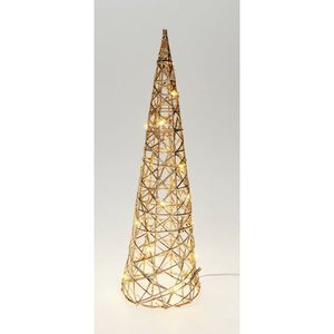 Vianočný svietiaci kužeľ Champagne, 40 x 12 cm, 20 micro LED, na batérie, 40 cm vyobraziť