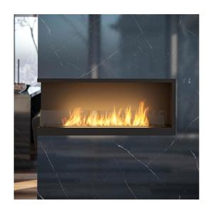 InFire - Rohový BIO krb 110x45 cm 3kW čierna INSIDE L 1100V2 vyobraziť