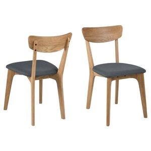 Jedálenská stolička Taxi prírodný dub/tmavosivá vyobraziť