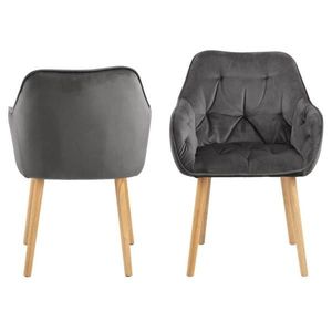 Jedálenské kreslo Brooke tmavosivé vyobraziť