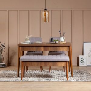 Jedálenský set Vina 4D orech/sivá vyobraziť