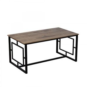 Jedálenský stôl Alin orech/čierny vyobraziť