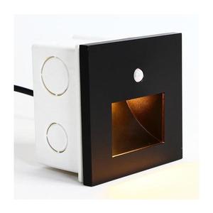 Emithor 70418 - LED Schodiskové svietidlo so senzorom SUNNY LED/1W/230V čIerna 70418 vyobraziť