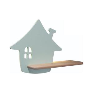 LED Detské nástenné svietidlo s poličkou HOUSE LED/4W/230V zelená/drevo 21-84866 vyobraziť