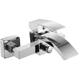 Jednoručná vaňová nástenná batéria MEXEN LIBRA pochrómovaná vyobraziť