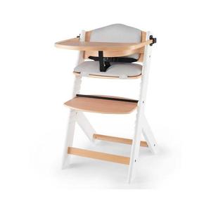 KINDERKRAFT - Detská jedálenská stolička ENOCK s polstrovaním šedá/biela KHENOC0PWHT0000 vyobraziť