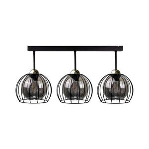 Keter Lighting Prisadený luster SOLO BLACK 3xE27/60W/230V čierna/zlatá 1494 vyobraziť