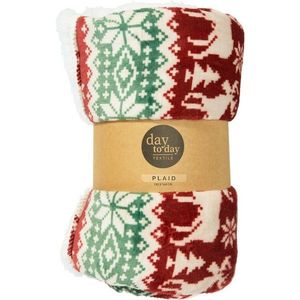 Baránková deka Festive Reinder 160 x 130 cm vyobraziť