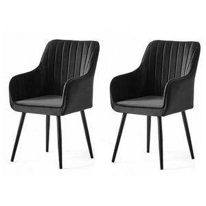 Súprava jedálenských stoličiek Nova Black, 2 ks vyobraziť