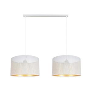 HEXE Luster na lanku ALDO 2xE27/60W/230V biela 0009 vyobraziť